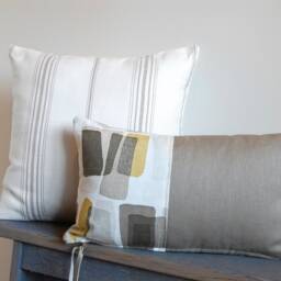 Block Print Linen & Khaki/Coffee - thumbnail 3