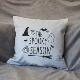 It's The Spooky Season Grey Cushion, Halloween Pillow, Home Decor, Decoration - thumbnail 2