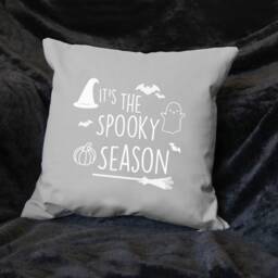 It's The Spooky Season Grey Cushion, Halloween Pillow, Home Decor, Decoration - thumbnail 3