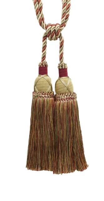 "D??copro Double Curtain & Drapery Tassel Tieback, Length 10"" - 25cm, Spread 30" - image 1