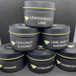 Beeswax Candle, Eco Friendly, Lavender, Lemongrass, Lime, Jasmine, Honeysuckle, Scented Candle - thumbnail 3