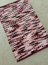 "Handmade Chindi Rug, Handmade Rag Boho Hippie Vegan Colorful, 20""x30" - thumbnail 1