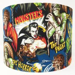 Horror Movie Lampshade Gothic Halloween Light - thumbnail 2
