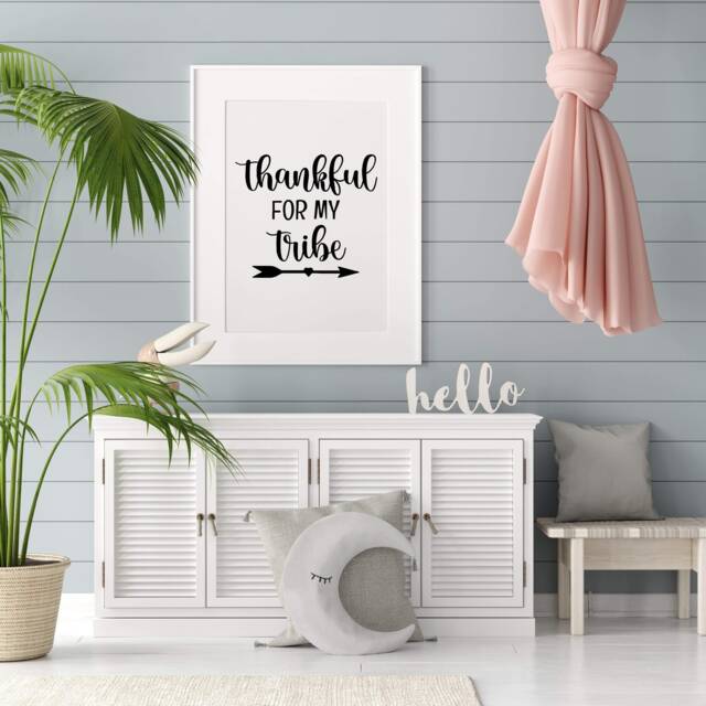 Family Print - Thankful For My Tribe Quote - image 1