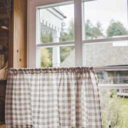 Mimosa Yellow Linen Caf?? Curtains - 100% Natural Linen, Eco-Friendly Window Treatments For Kitchen, Farmhouse, Or Modern Home Decor - thumbnail 4