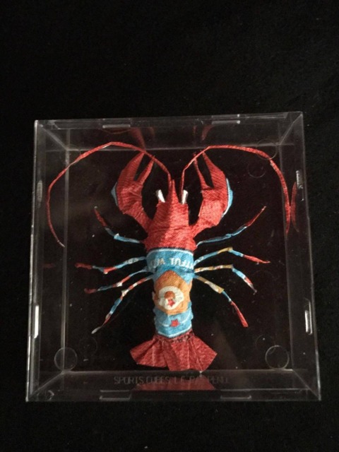 Lobster Handmade Miniature Desktop Foil Sculpture - image 1