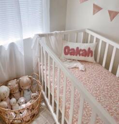 Bubble Font Personalised Punch Needle Decorative Cushion - Kids Room Decor Name Pillow Unique Baby Nursery Initial Decoration Gift - thumbnail 1