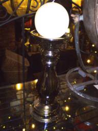 Danish Copper Colour Ceramic Candle Stand [ Metallic ] & 100% Stearin Ball