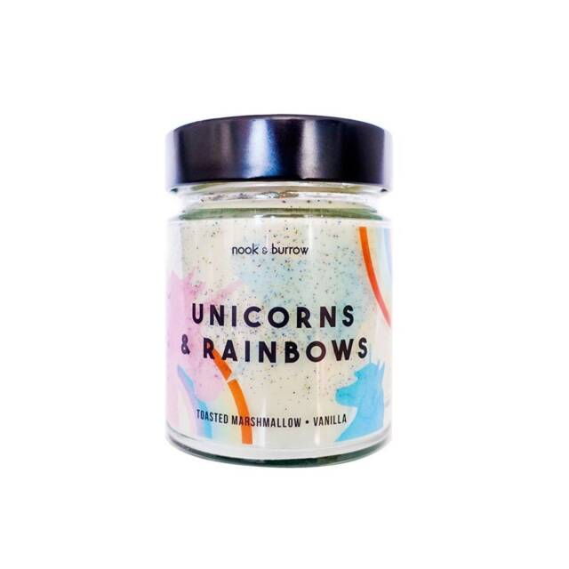 Unicorns & Rainbows - Jam Jar Candle - image 1