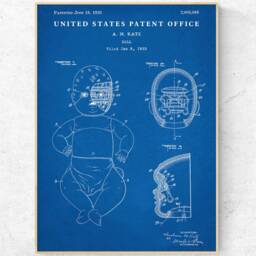 Doll 1935 Patent Print, Vintage Mechanical Toy Blueprint Poster, Creepy Dolls Bizarre Wall Art, Ready To Hang Canvas - thumbnail 3