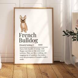 French Bulldog Definition Print, Wall Print For Frenchie Owner, Dog Owner Gift, Gift Mum - thumbnail 2