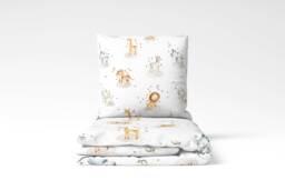Cute Watercolour Safari Animal Bedding, Duvet Covers, Fitted Sheets, Unisex Decor, Children's Room Decor - thumbnail 1
