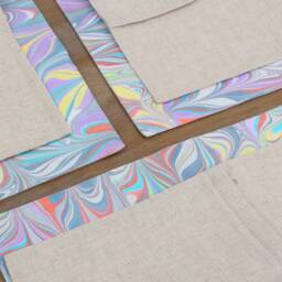 Set Of 3 Pcs, Marbling Fabric Pillow Cover, Marbled Pillow, 17.13 - thumbnail 4