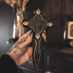 Grave Marker Wall Hanging - Mors Venit - Gothic Home Decor Gallery The Blackened Teeth Ltd - thumbnail 1