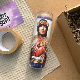 Saint Oli Sykes Prayer Candle Scented Vegan Soy Wax, Handmade - thumbnail 3