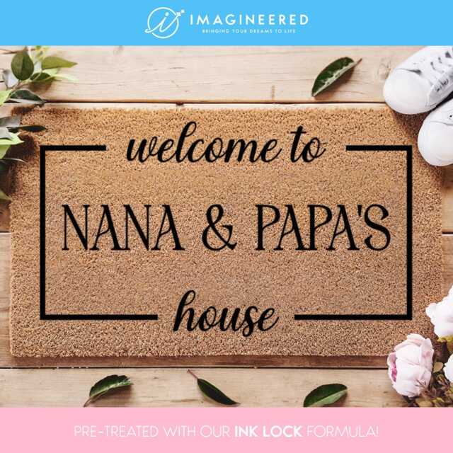 Custom Grandparents Doormat - Personalized Welcome Mat Christmas Gift For Grandma Heartfelt For & Grandpa - image 1