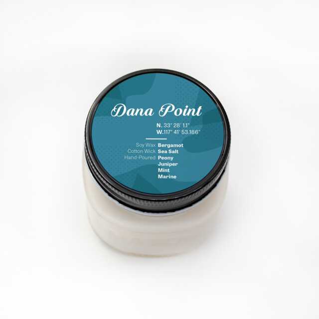 Dana Point California Candle, Bergamot, Sea Salt, Peony Scent, Farmhouse Style Home Fragrance - image 1