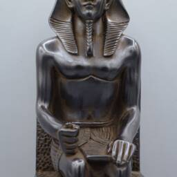 Unique Statue Of Egyptian Art King Khafre Heavy Solid Stone Made in Egypt - thumbnail 2