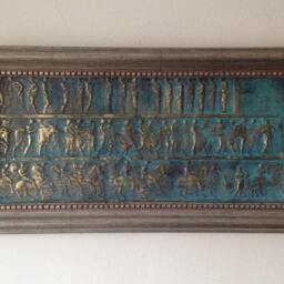 Bronze Bas Relief Wall Decor Ancient Frieze Sculpture - thumbnail 2