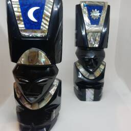 Two For The Price Black Obsidian Sun & Moon Warriors Pair - thumbnail 2