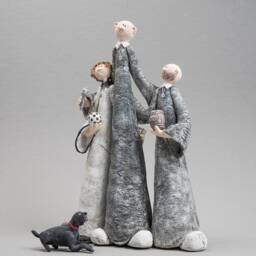Boss Day Gift For Office Clay Friends Sculpture Set Custom Order Best Gift For Boss Male Corporate Favors Colleague As Friend - thumbnail 2