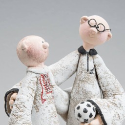 Boss Day Gift For Office Clay Friends Sculpture Set Custom Order Best Gift For Boss Male Corporate Favors Colleague As Friend - thumbnail 4