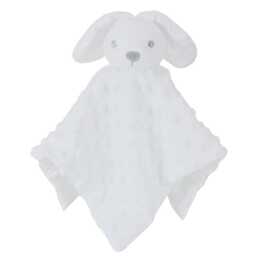Personalised Baby Rabbit Head Comforter Taggy Blanket Satin Tags/Satin Backed Gift - thumbnail 3