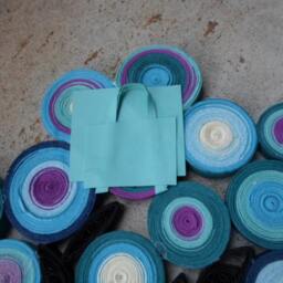 Paper Tree Wall Hanging in Blue , Teal & Fuschia Shades Treal Home Decor - thumbnail 3