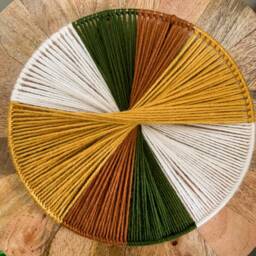 Fall Yarn Hoop Wall Hanging - thumbnail 2