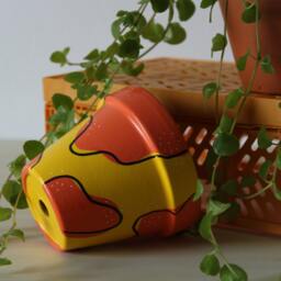 Hand Painted Terracotta Plant Pot Custom Colors & Sizes - thumbnail 1