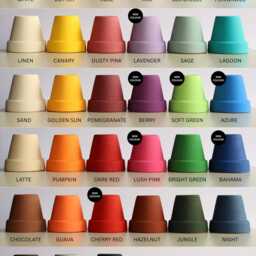 Hand Painted Terracotta Plant Pot Custom Colors & Sizes - thumbnail 2