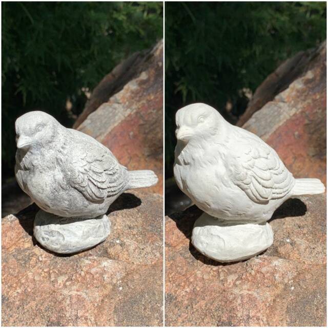 Handmade Bird Stone Cement Statue - image 1