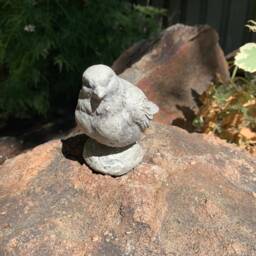 Handmade Bird Stone Cement Statue - thumbnail 2