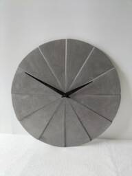 Handmade Charcoal Concrete Wall Clock Modern Silent Home Decor