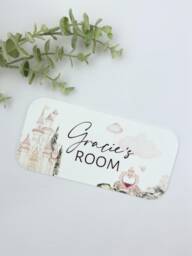 Personalised Princess Acrylic Door Sign - Fairytale Nursery Decor - thumbnail 1
