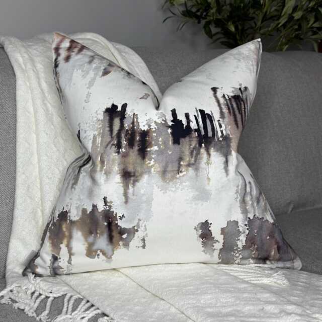 Abstract Tree Cushion Cover, Trees Forest Woods, Cushion Cover For Modern Home Decor - Double Sided, Villa Nova Norrland Fabric - image 1