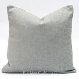 Mark Alexander Girard Grey Beige Linen Fabric Contemporary Cushion Pillow Cover - thumbnail 2