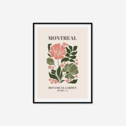 Montreal Botanical Garden Print - Retro Plant Print, Cute Art, Colourful Boho Lover Gift, Living Room, Bedroom Art - thumbnail 2
