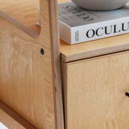 Desk With Drawer, Minimalist For Computer, Mid Century Modern Office, Modern Scandinavian Wooden - thumbnail 4