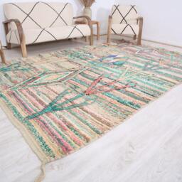 Vintage Boujaad Rug, Authentic Moroccan Rug 6x10 Ft - thumbnail 3
