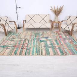Vintage Boujaad Rug, Authentic Moroccan Rug 6x10 Ft - thumbnail 2