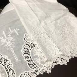 Handmade Embroidered Cafe Curtain Rod Pocket Floral Small Window Curtain - thumbnail 2