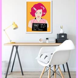 Woman 4 - Badass Mugshot Illustration Girl Power 1920's Printable Print Decor Wall Art Digital Download - thumbnail 2