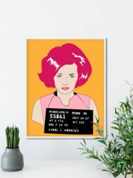 Woman 4 - Badass Mugshot Illustration Girl Power 1920's Printable Print Decor Wall Art Digital Download - thumbnail 1