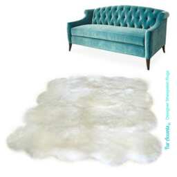 Plush Faux Fur Area Rug - Quatro Sheepskin Shag, Usa Made - thumbnail 3