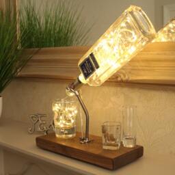 Martin Miller's Bottle Light - 70Cl. Unique Lamp & Gin Lover Gift For The Home - thumbnail 2