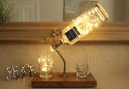 Martin Miller's Bottle Light - 70Cl. Unique Lamp & Gin Lover Gift For The Home - thumbnail 1