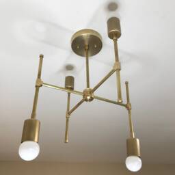 Kismet Modern 4 Light Geometric Mid Century Abstract Ceiling Chandelier - thumbnail 3