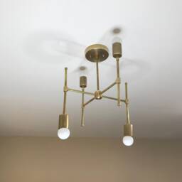 Kismet Modern 4 Light Geometric Mid Century Abstract Ceiling Chandelier - thumbnail 1