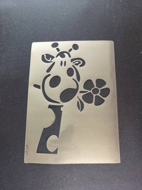Cute Giraffe Stencil, Flexible, Reusable, 125Micron, Wall Decor, Home Decor, Furniture Painting, Card Making, Craft Stencil From Bitofeverythingbyb